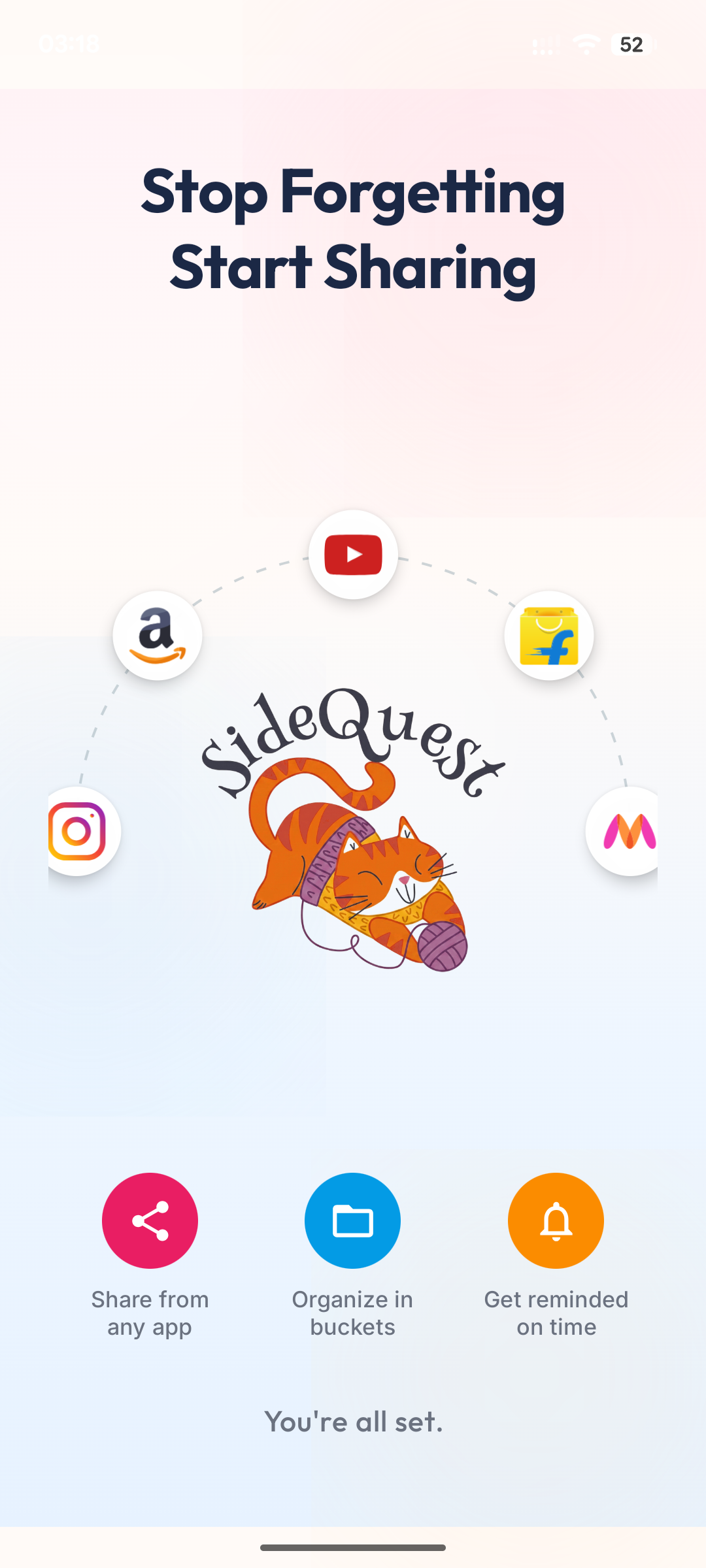 SideQuest — start the interactive tour